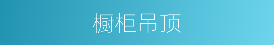 橱柜吊顶的同义词