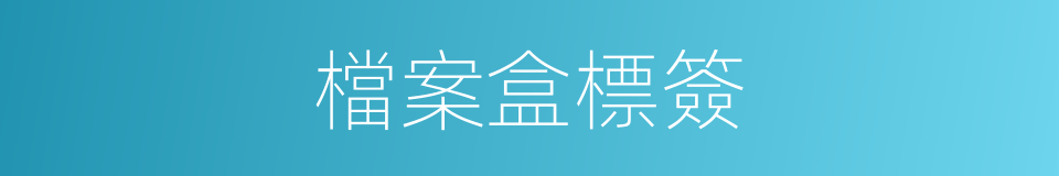 檔案盒標簽的同義詞