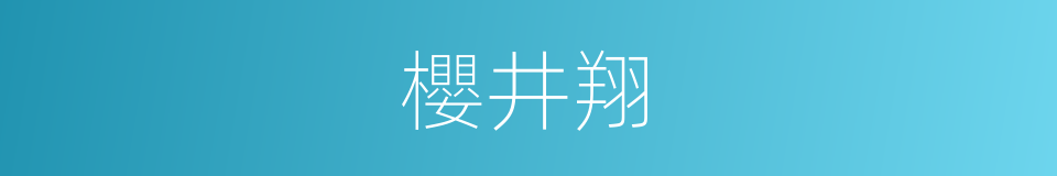 櫻井翔的意思