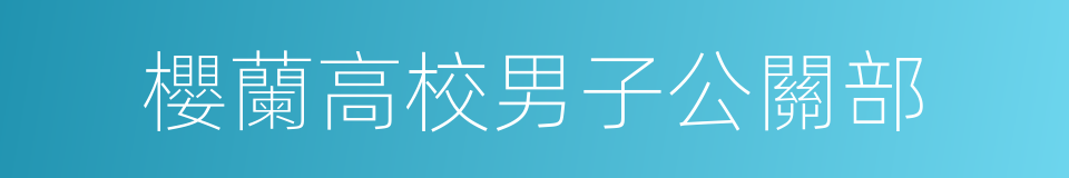 櫻蘭高校男子公關部的同義詞