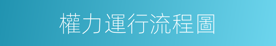 權力運行流程圖的同義詞