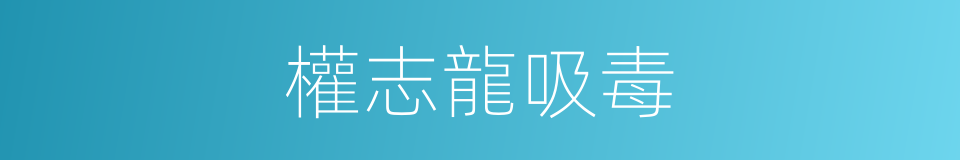 權志龍吸毒的同義詞