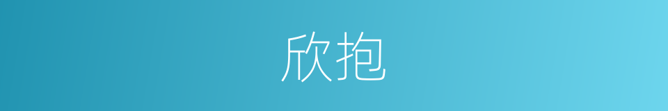 欣抱的同义词