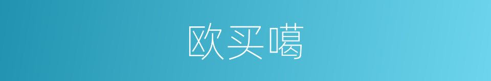 欧买噶的同义词