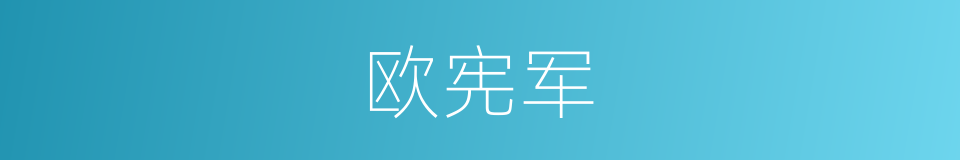欧宪军的同义词