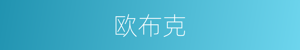 欧布克的同义词