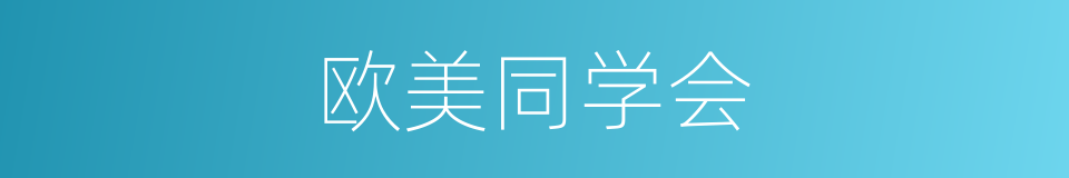 欧美同学会的同义词