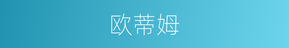 欧蒂姆的同义词