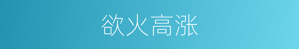 欲火高涨的同义词