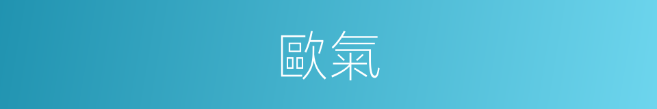 歐氣的意思