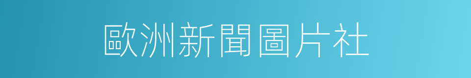 歐洲新聞圖片社的同義詞