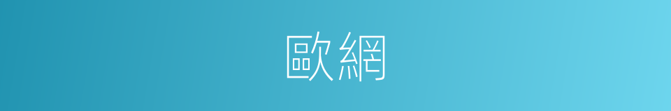 歐網的同義詞