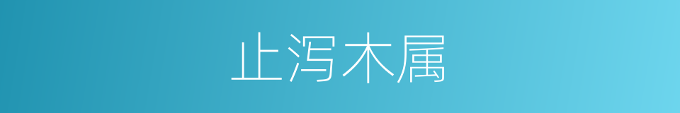 止泻木属的同义词
