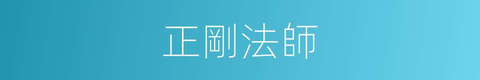 正剛法師的同義詞