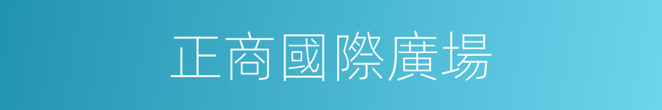 正商國際廣場的同義詞
