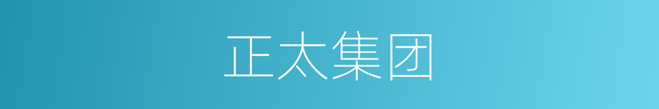 正太集团的同义词