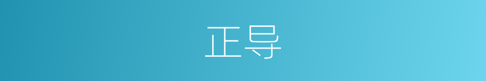 正导的同义词