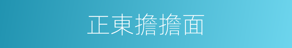 正東擔擔面的同義詞