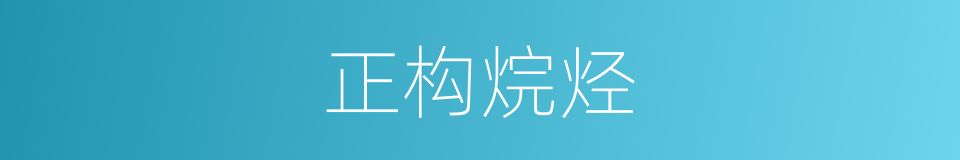 正构烷烃的同义词