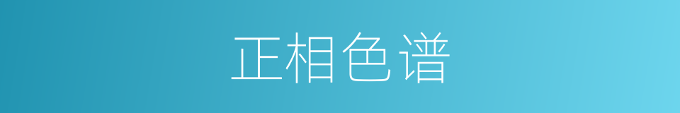 正相色谱的同义词