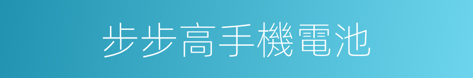 步步高手機電池的同義詞