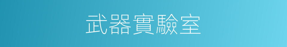 武器實驗室的同義詞