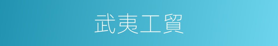 武夷工貿的同義詞