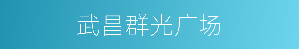 武昌群光广场的同义词