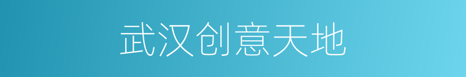武汉创意天地的同义词