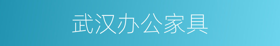 武汉办公家具的同义词