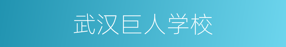 武汉巨人学校的同义词