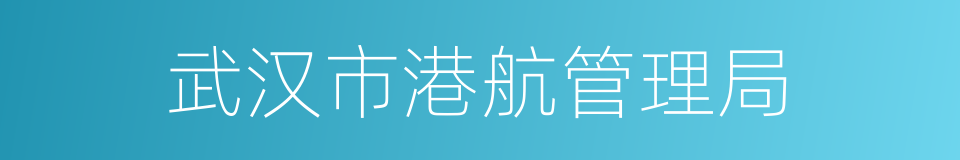 武汉市港航管理局的同义词