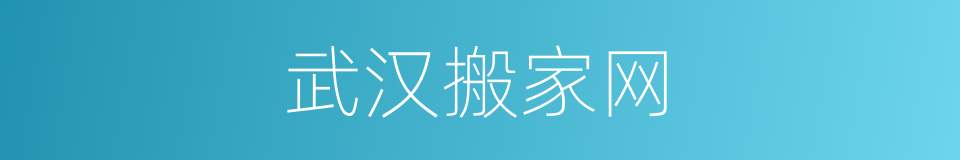 武汉搬家网的同义词