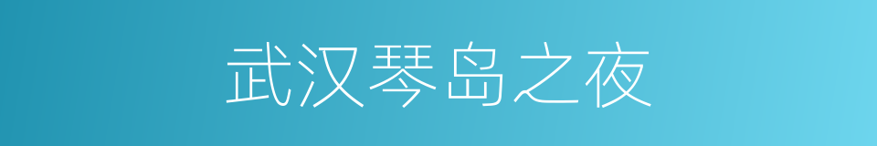 武汉琴岛之夜的同义词