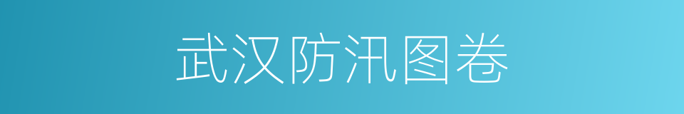 武汉防汛图卷的同义词