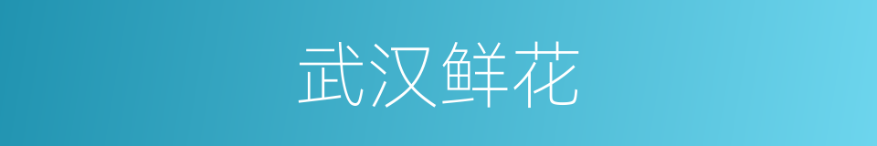 武汉鲜花的同义词