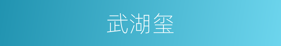 武湖玺的同义词