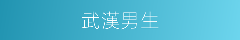 武漢男生的同義詞