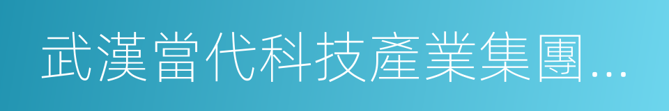 武漢當代科技產業集團股份有限公司的同義詞