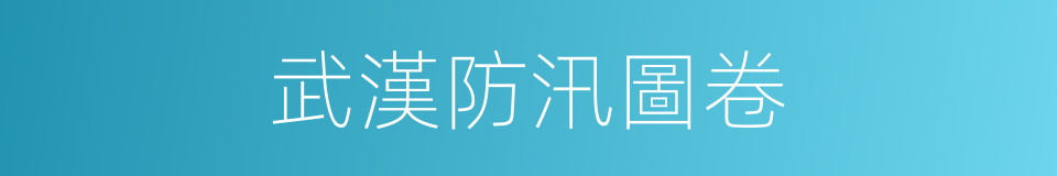 武漢防汛圖卷的同義詞