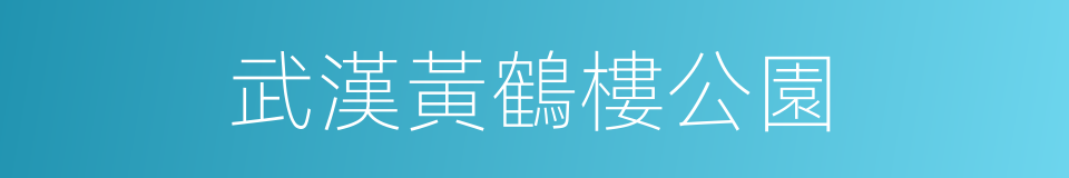 武漢黃鶴樓公園的同義詞