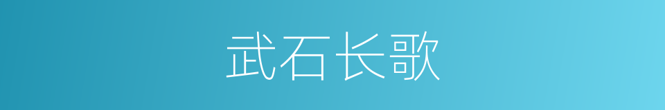 武石长歌的同义词