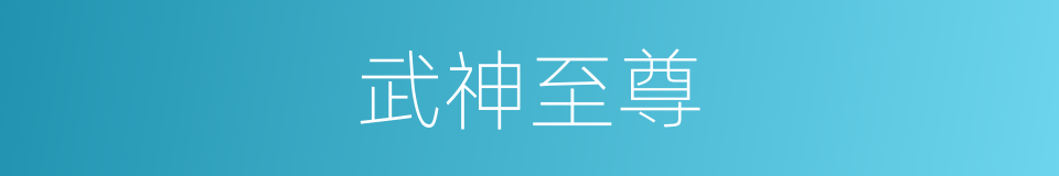 武神至尊的同义词