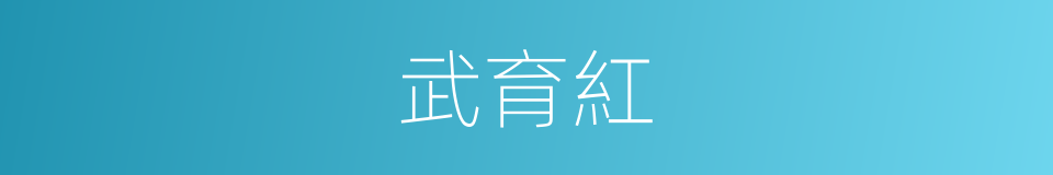 武育紅的同義詞