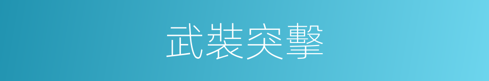 武裝突擊的同義詞