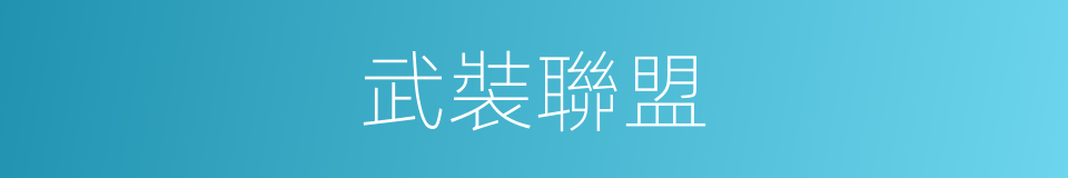 武裝聯盟的同義詞