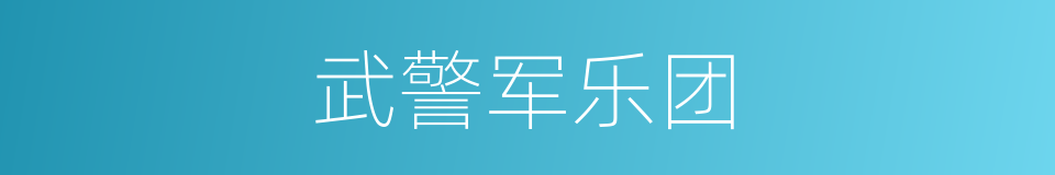 武警军乐团的同义词