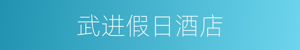 武进假日酒店的同义词