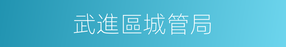 武進區城管局的同義詞