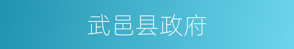 武邑县政府的同义词